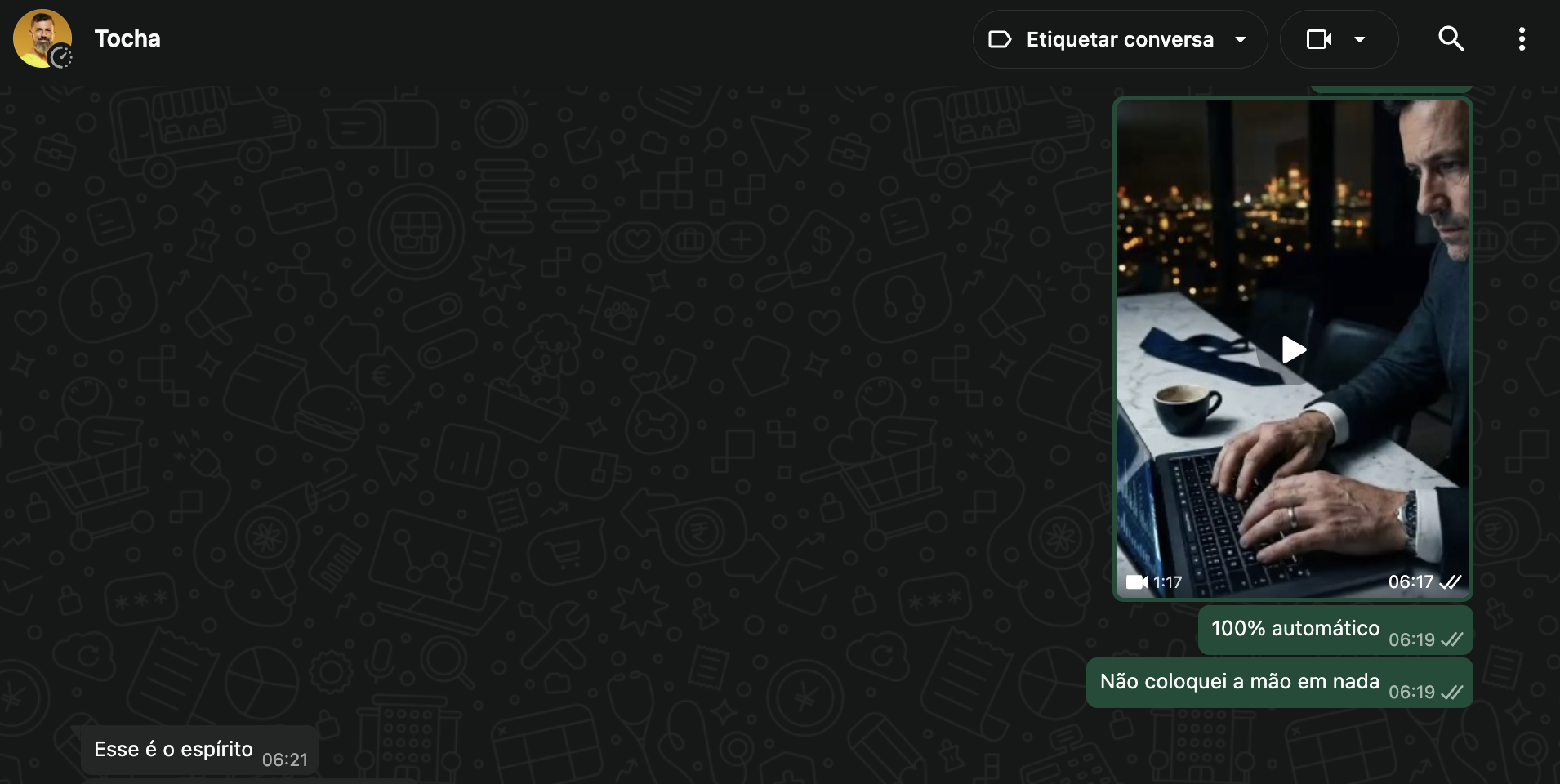 Depoimento WhatsApp — Tocha